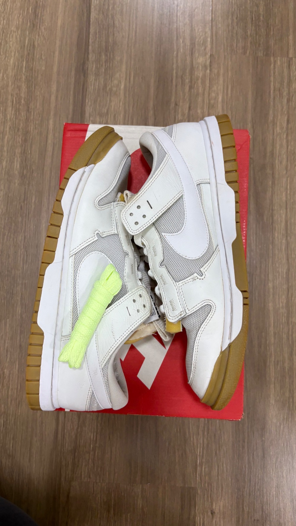 Nike Air Dunk Jumbo White Gum — 44, Usado