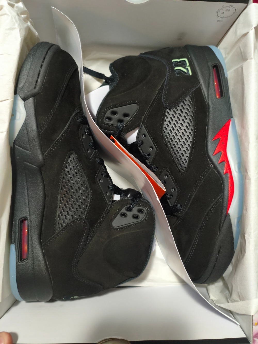 Air Jordan 5 Halloween Black Picante Red