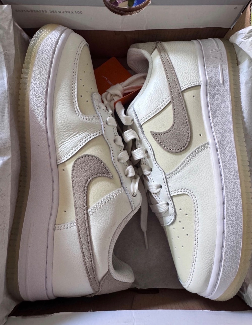 Nike Air Force 1 Low GS Sail Coconut Milk White Khaki