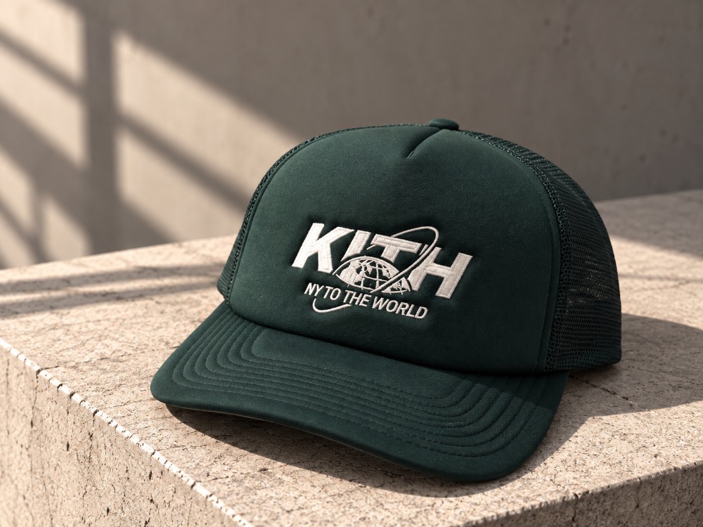 Boné Kith Trucker NY To The World Green