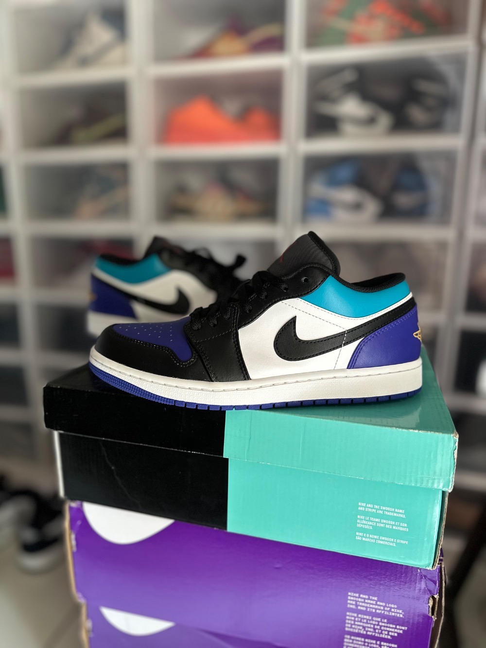 Air Jordan 1 Low Bright Concord Aquamarine