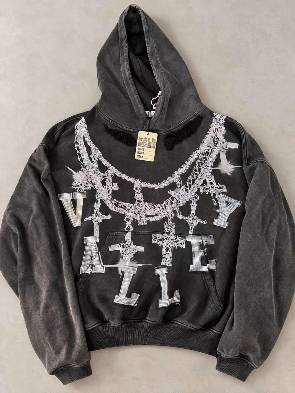 Moletom Vale Lives Forever Big Chain Luxe Black