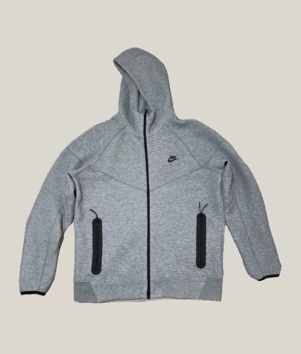 Jaqueta Nike Tech Fleece Windrunner Full-Zip Dark Grey Heather Black — G, Usado