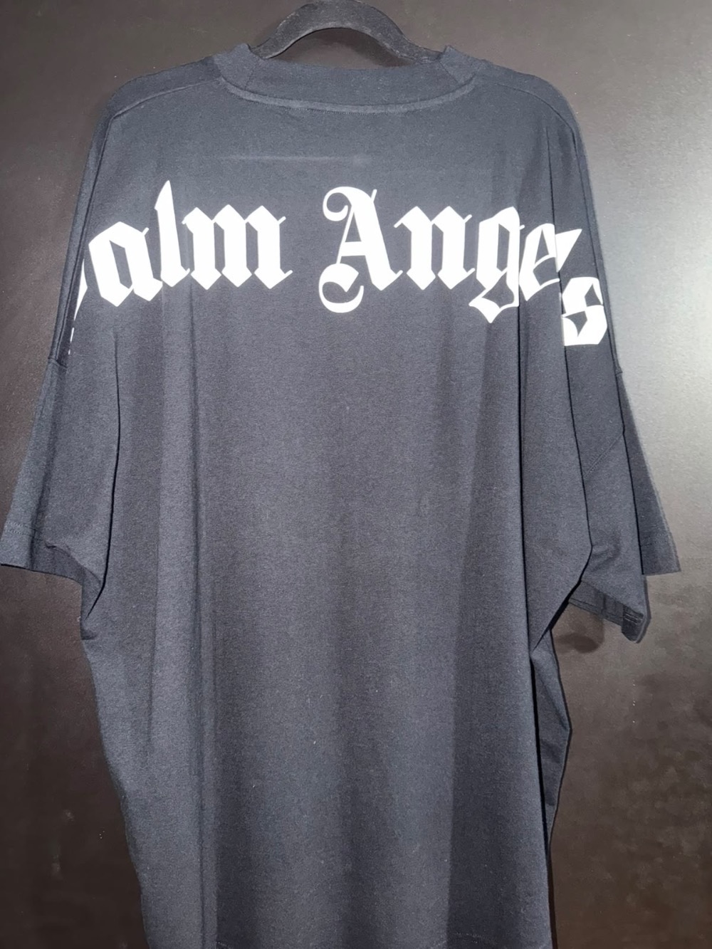 Camiseta Palm Angels Classic Logo Over Black White