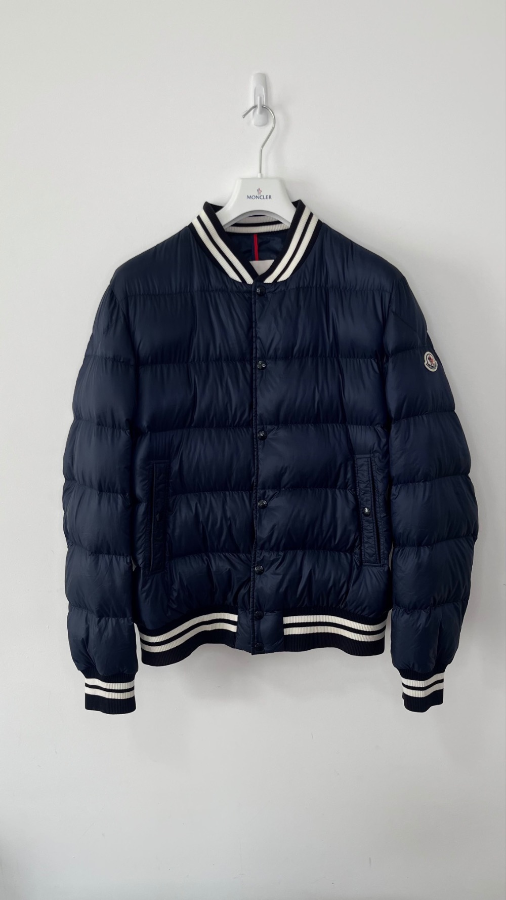 "Moncler Vintage" Puffer Moncler Azul Marinho