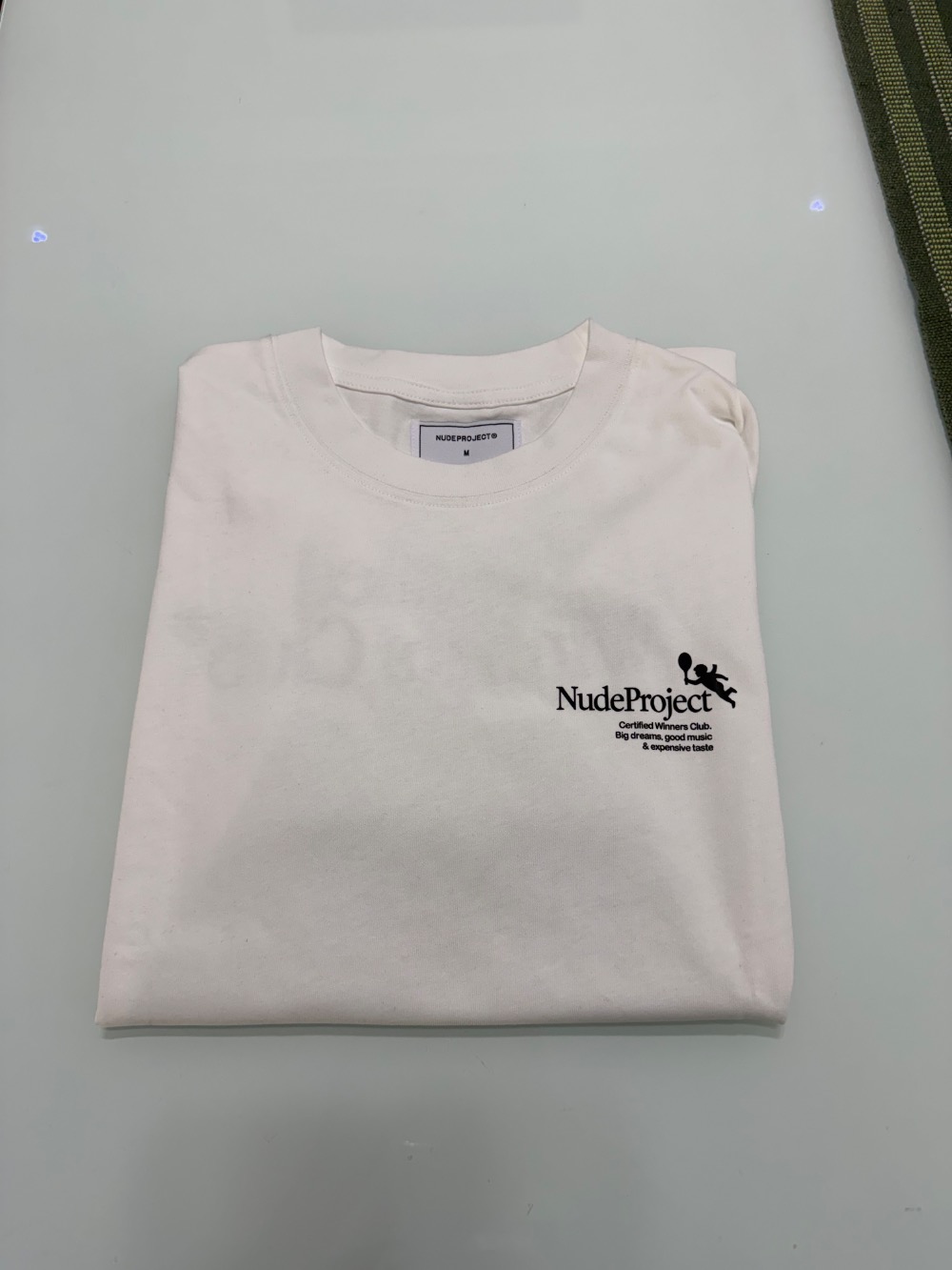 Camiseta Nude Project Tennis Ash White