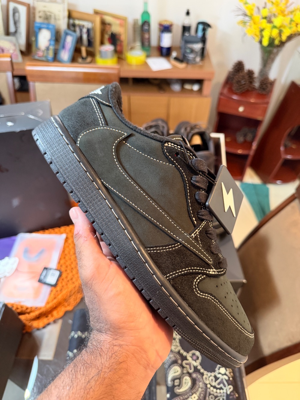 Travis Scott x Air Jordan 1 Low OG Black Phantom