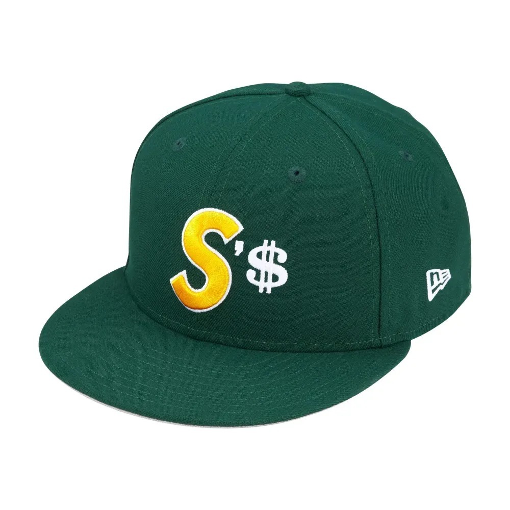 New Era x Supreme Boné Money S Logo Dark Green FW26-W4