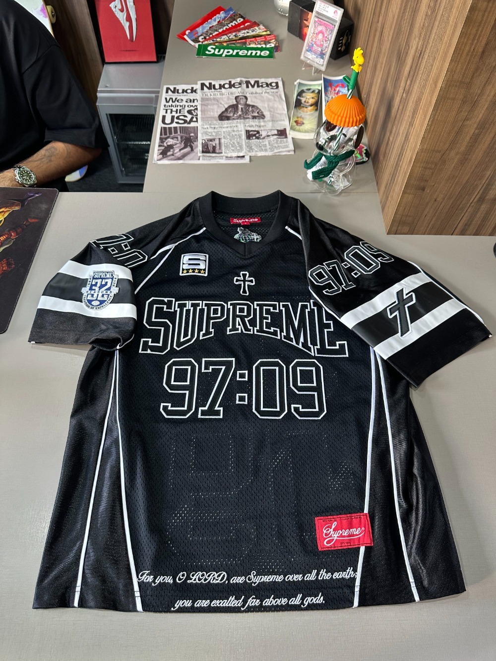 Camiseta Supreme Disciples Football Jersey Black FW26-W7