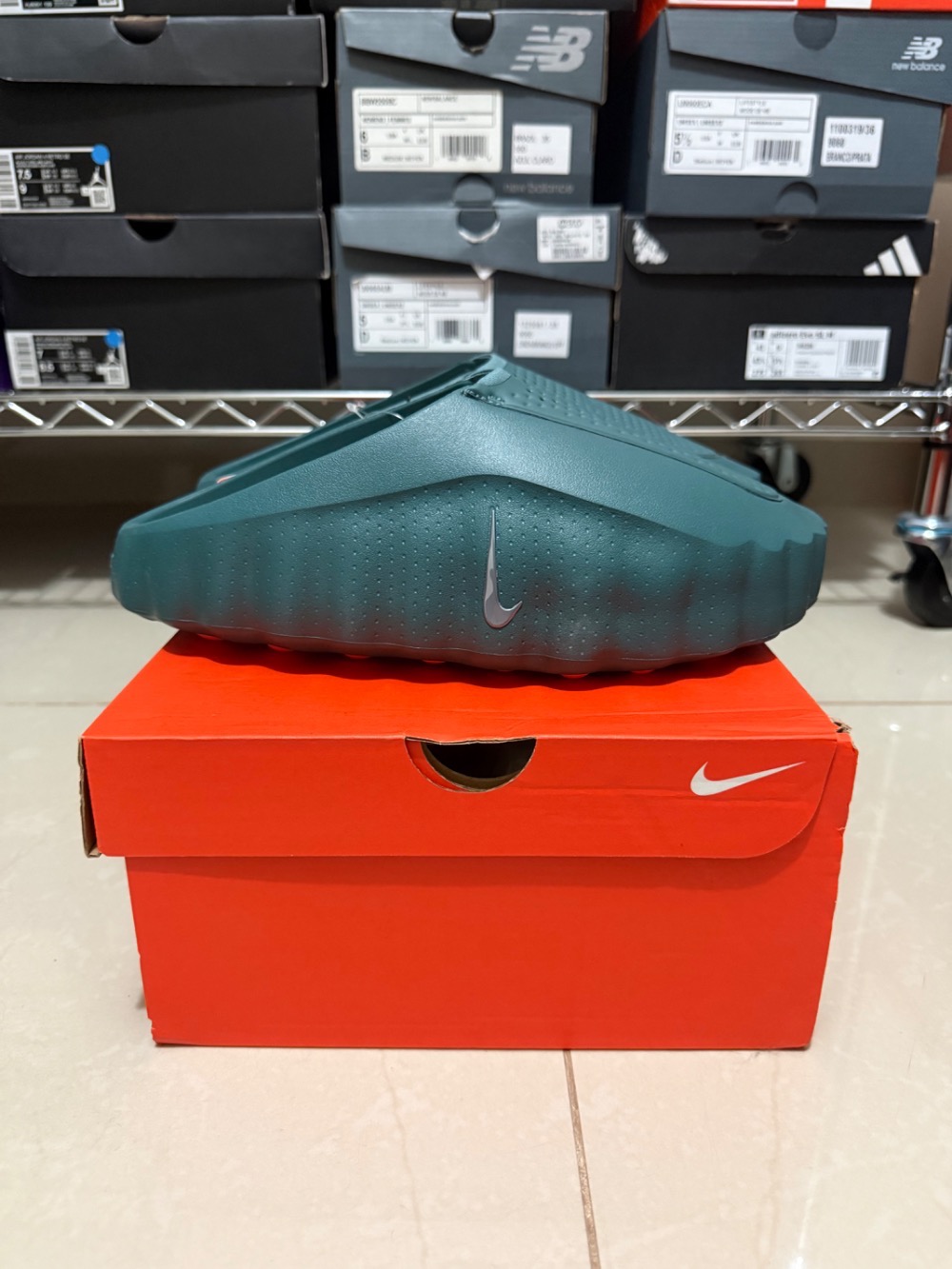 Nike Mind 001 Slide Mineral Slate — 42, Novo