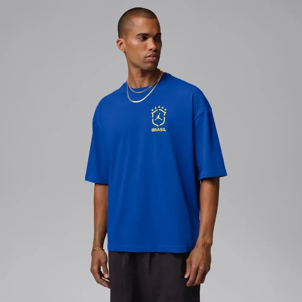 Camiseta Air Jordan Brasil 85 Oversized Blue
