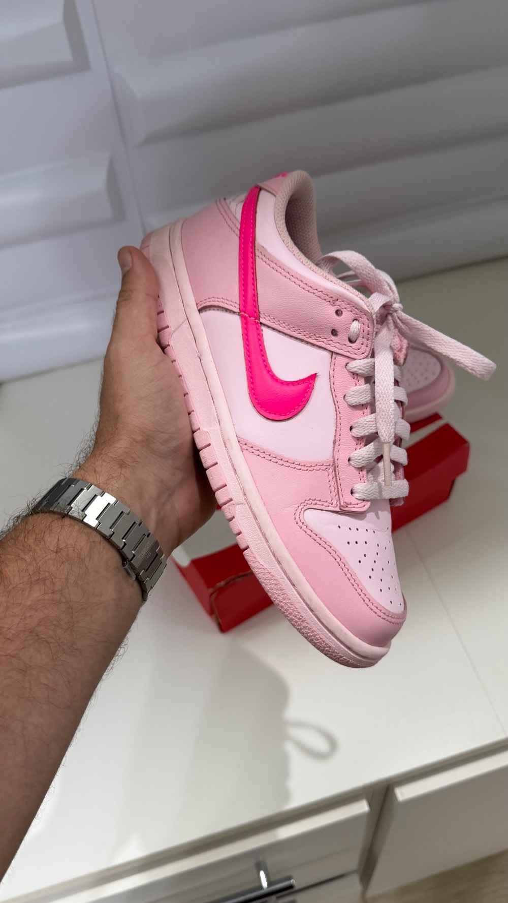 Nike Dunk Low GS Triple Pink (Barbie)