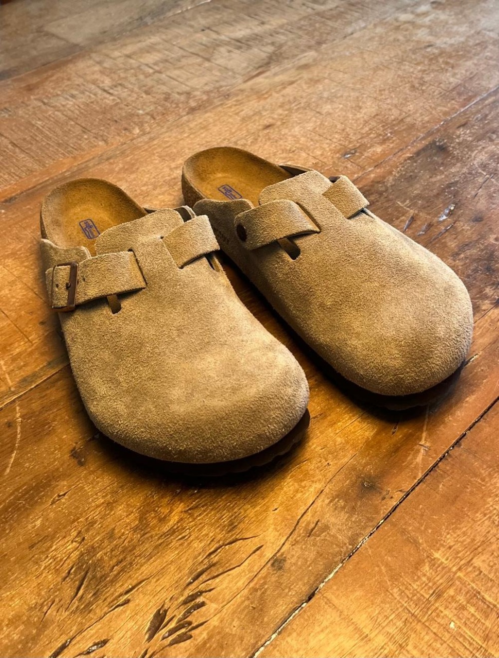 Birkenstock Clog Boston Soft Footbed Taupe