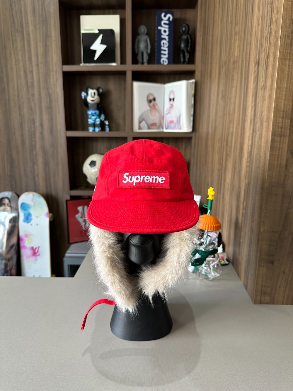 Boné Supreme GORE-TEX Earflap Camp Red FW26-W7