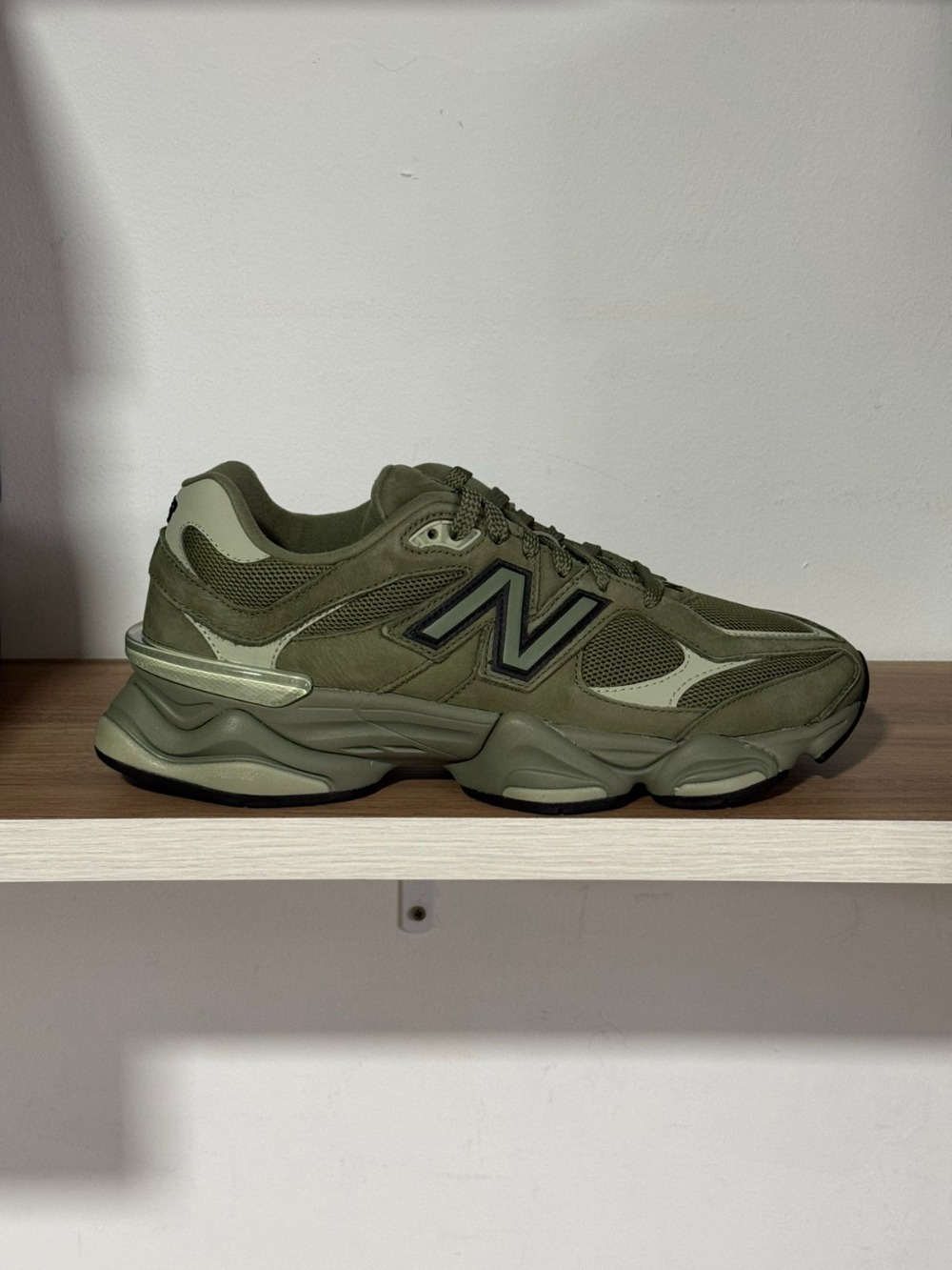 New Balance 9060 Dark Olivine Olivine Black