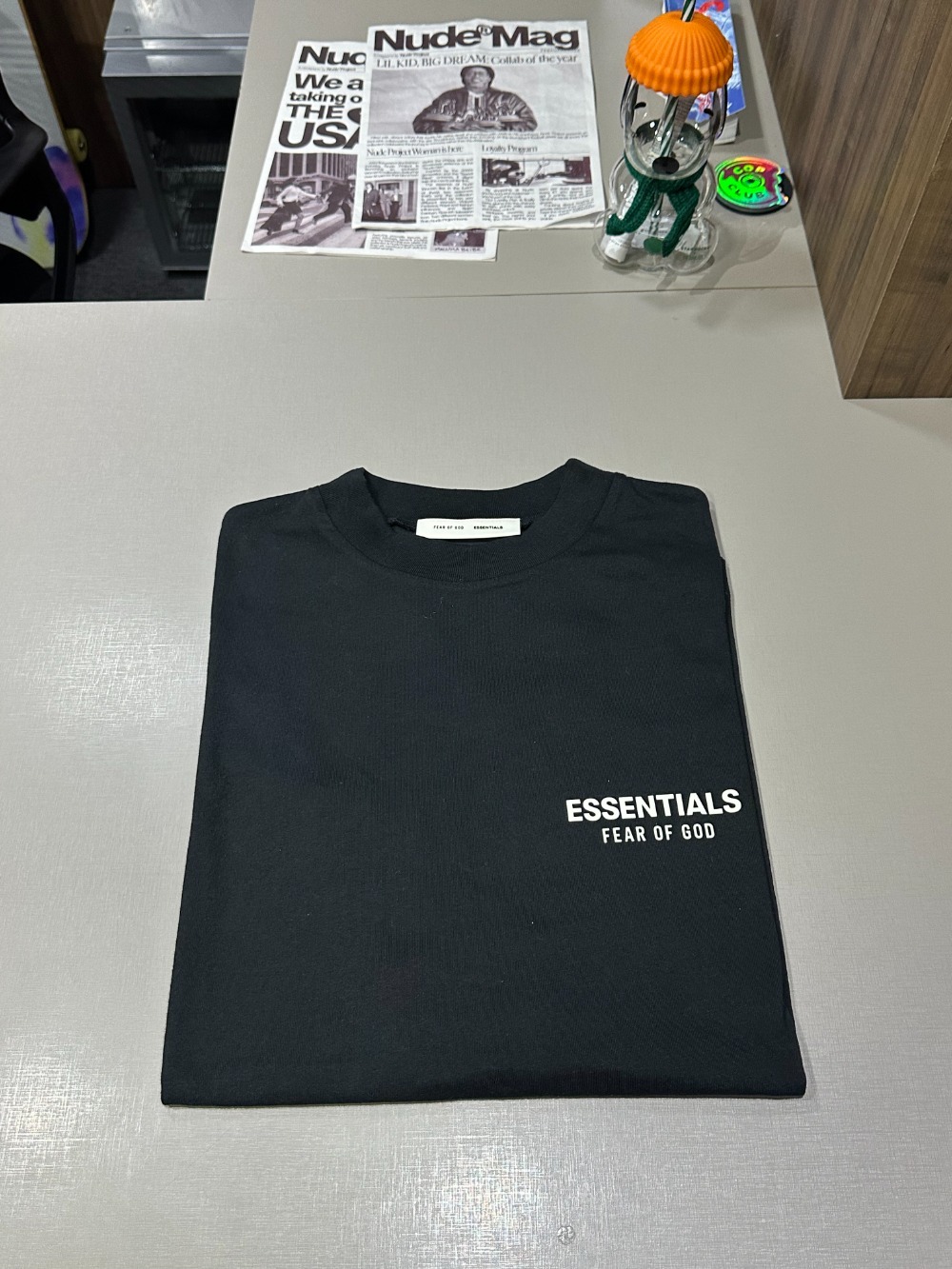 Camiseta Fear of God Essentials Classic Jet Black