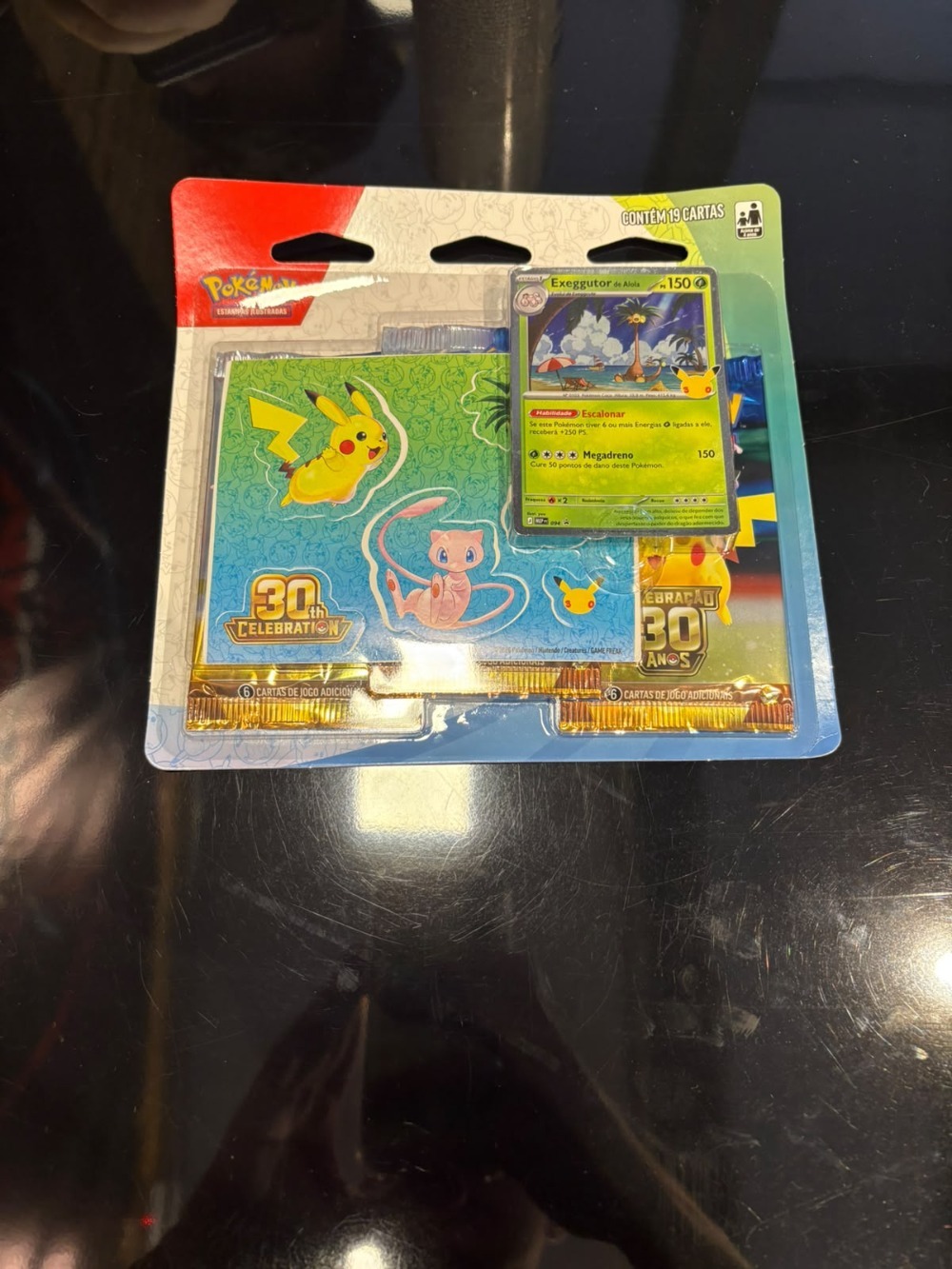 Blister Triplo Sticker Celebração de 30 Anos (Exeggutor) Pokémon TCG PT-BR