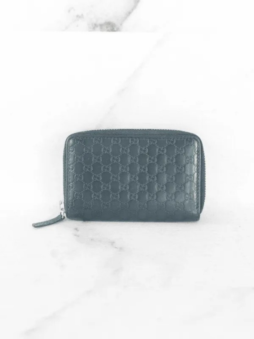 Carteira Gucci GG Monogram Azul Marinho