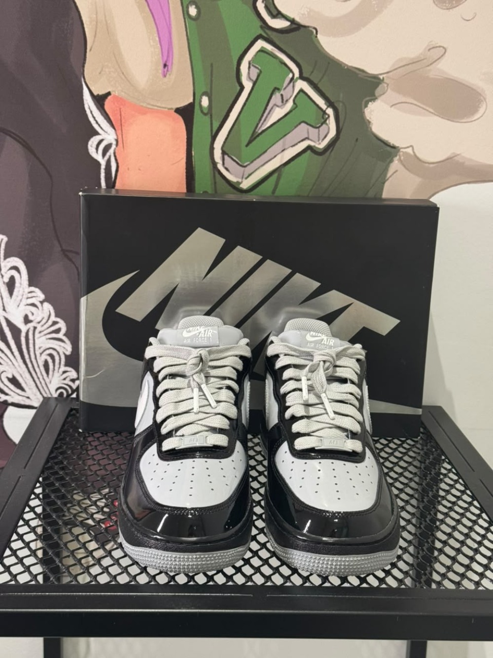 Central Cee x Syna World x Nike Air Force 1 Low Black Light Smoke Grey