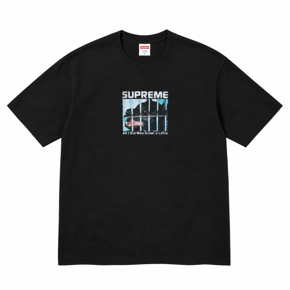 Camiseta Supreme Growl Black FW26-W8
