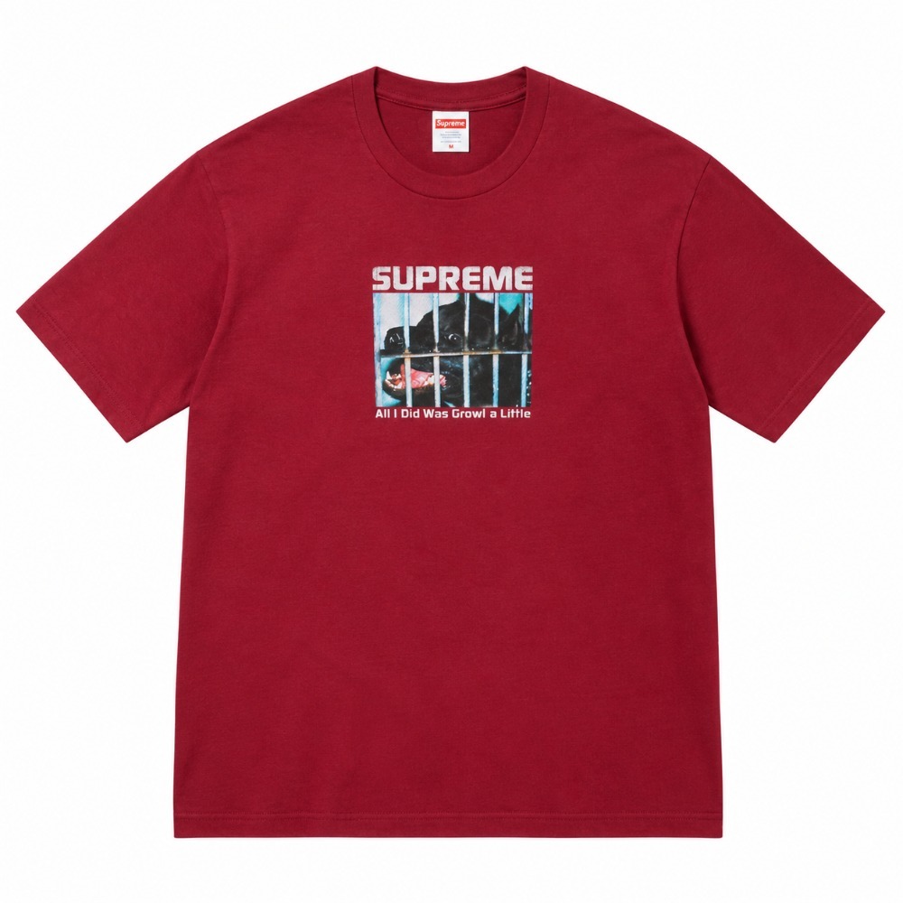 Camiseta Supreme Growl Cardinal FW26-W8