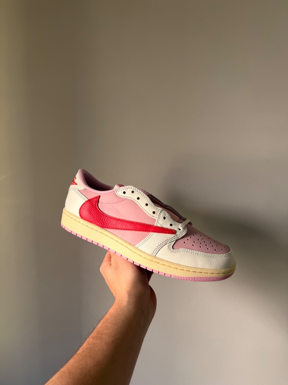 Travis Scott x Air Jordan 1 Low OG SP Sail Tropical Pink