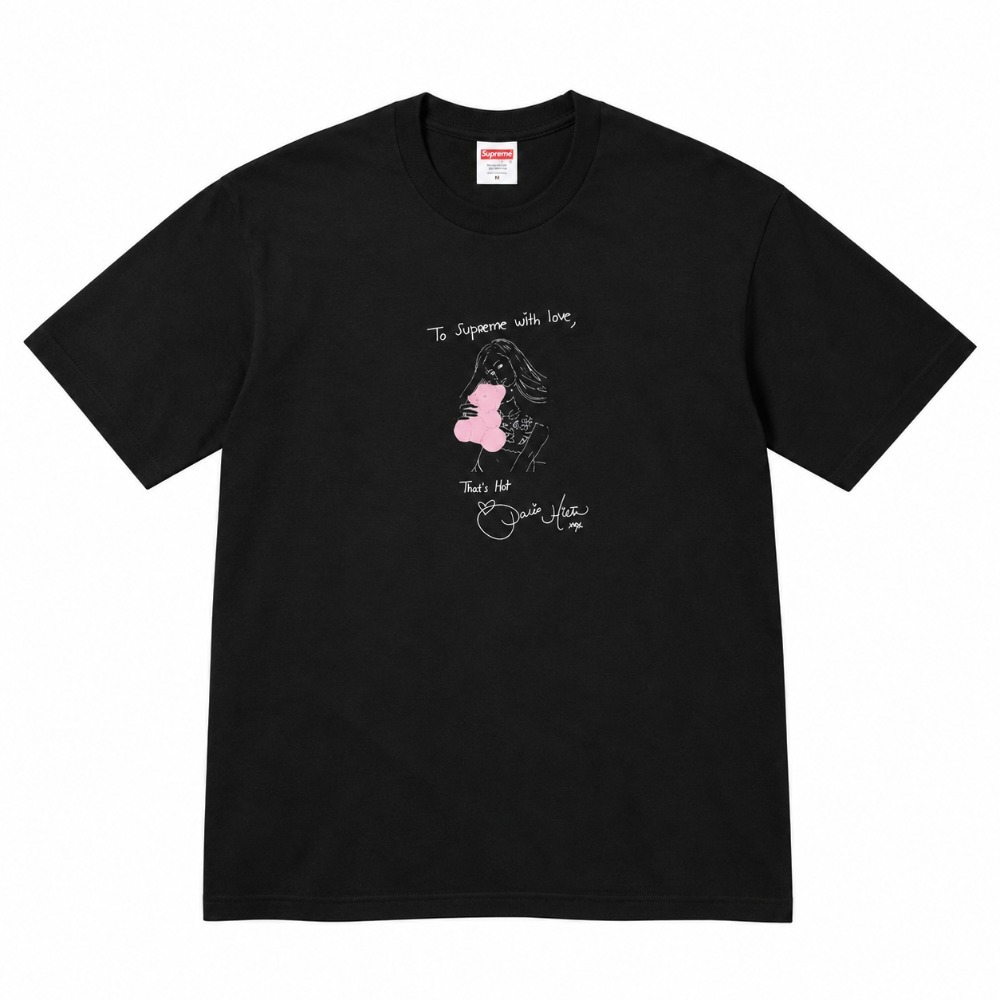 Rob Pruitt x Supreme Camiseta Paris Black FW26-W8