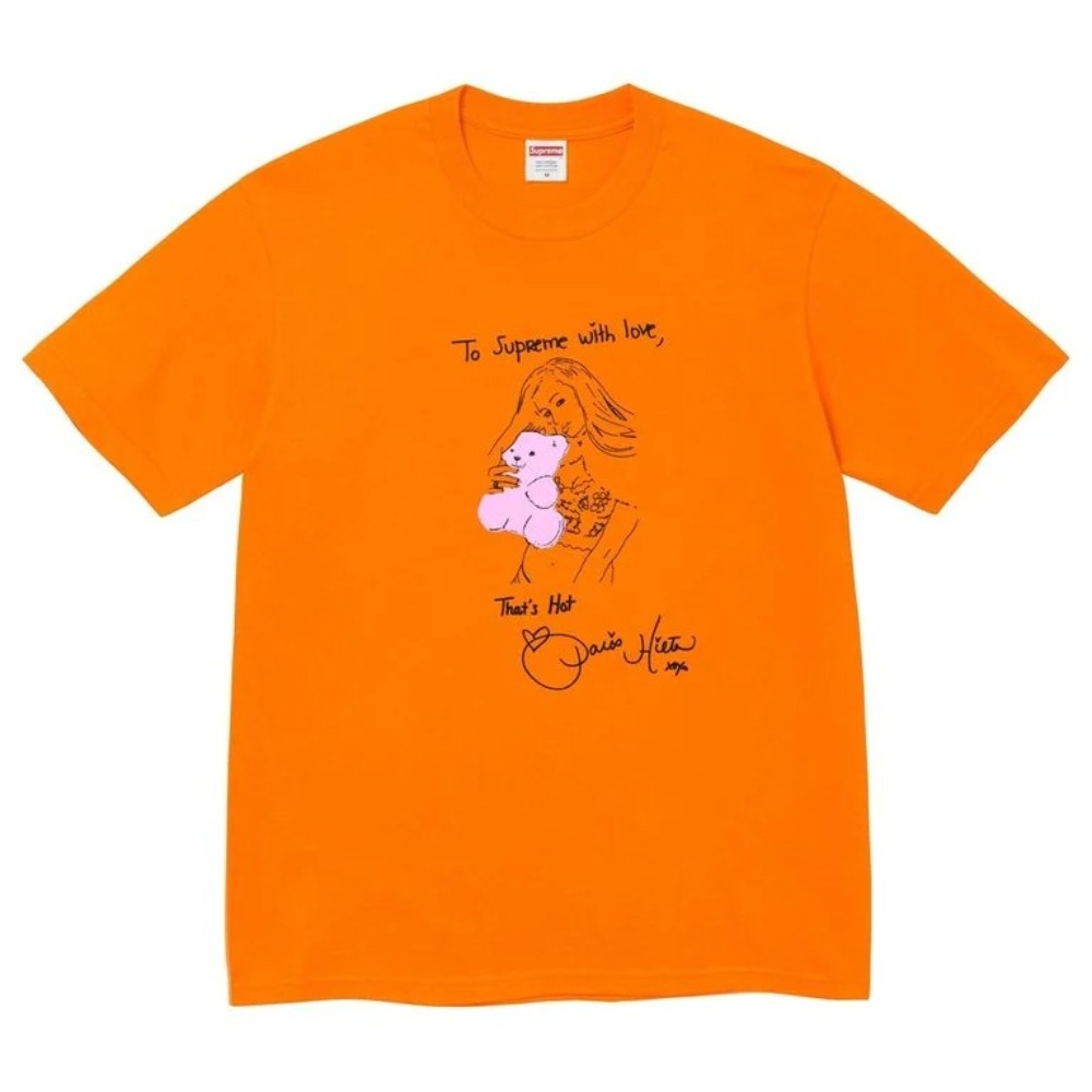 Rob Pruitt x Supreme Camiseta Paris Orange FW26-W8