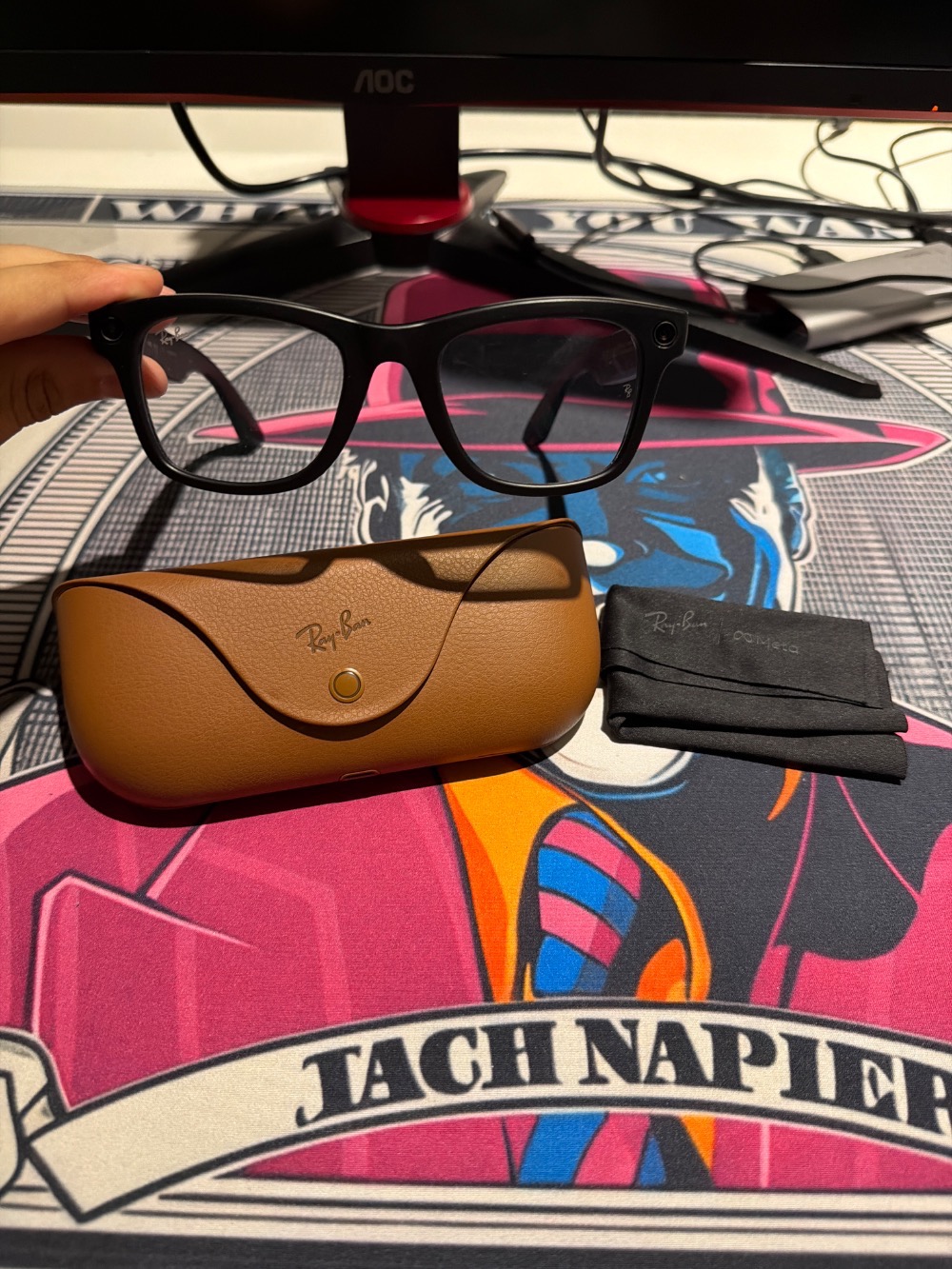 Ray Ban x Meta Óculos Wayfarer Matte Black (Gen 2)