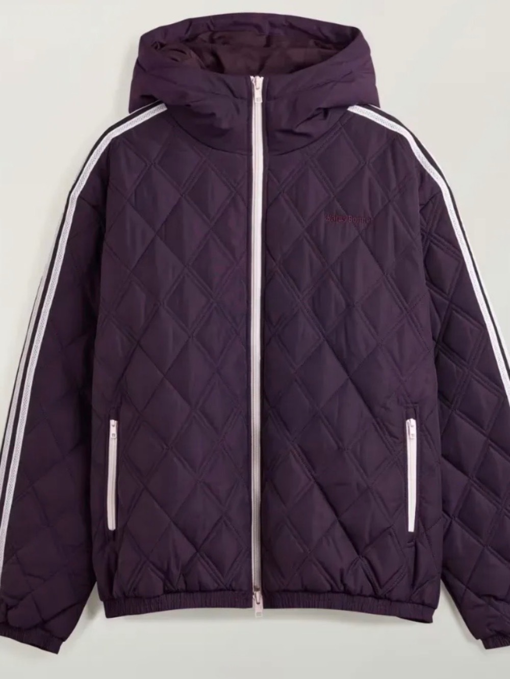 Wales Bonner x adidas Jaqueta Quilted Shadow Maroon