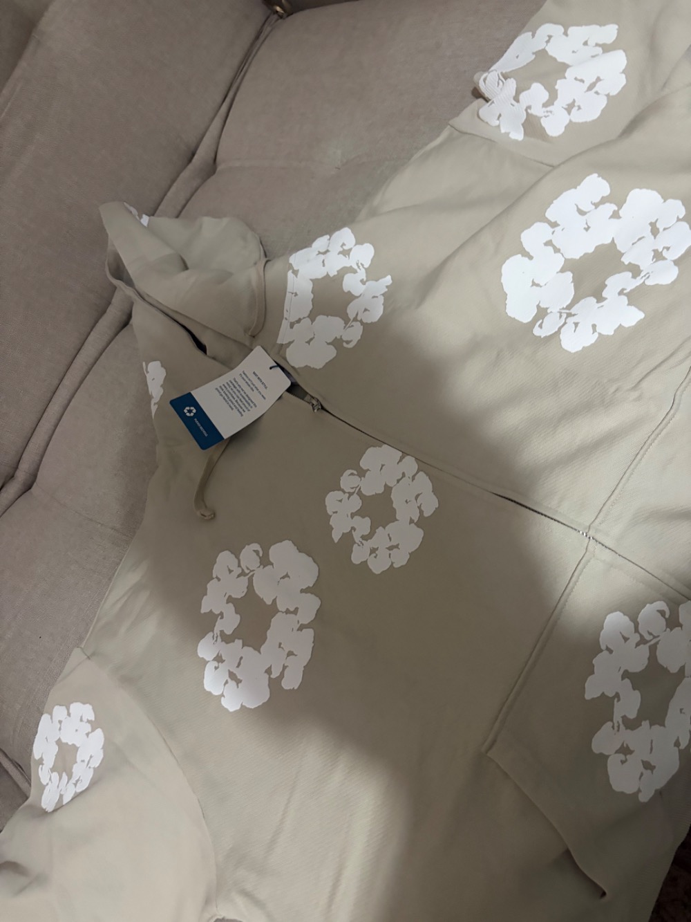 Jaqueta Denim Tears Off White