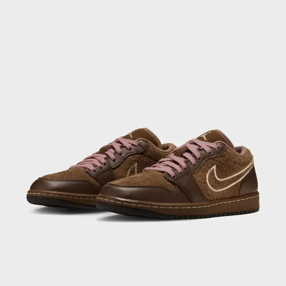 Air Jordan 1 Low SE Cacao Wow Rust Pink Velvet Brown Pearl White
