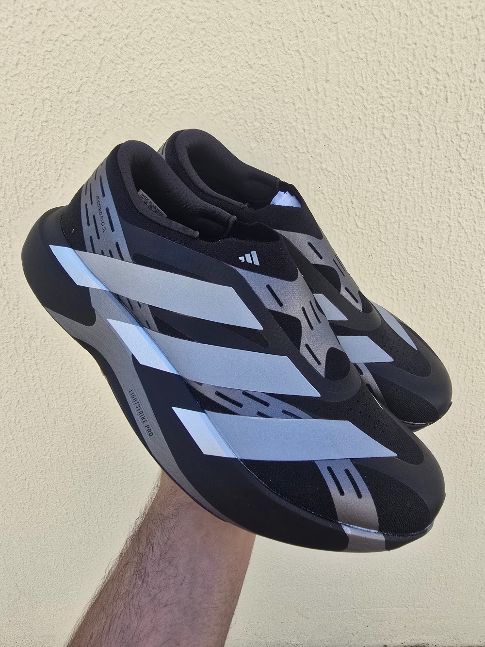 adidas Adizero EVO SL Raceless Core Black Silver Metallic Night Metallic