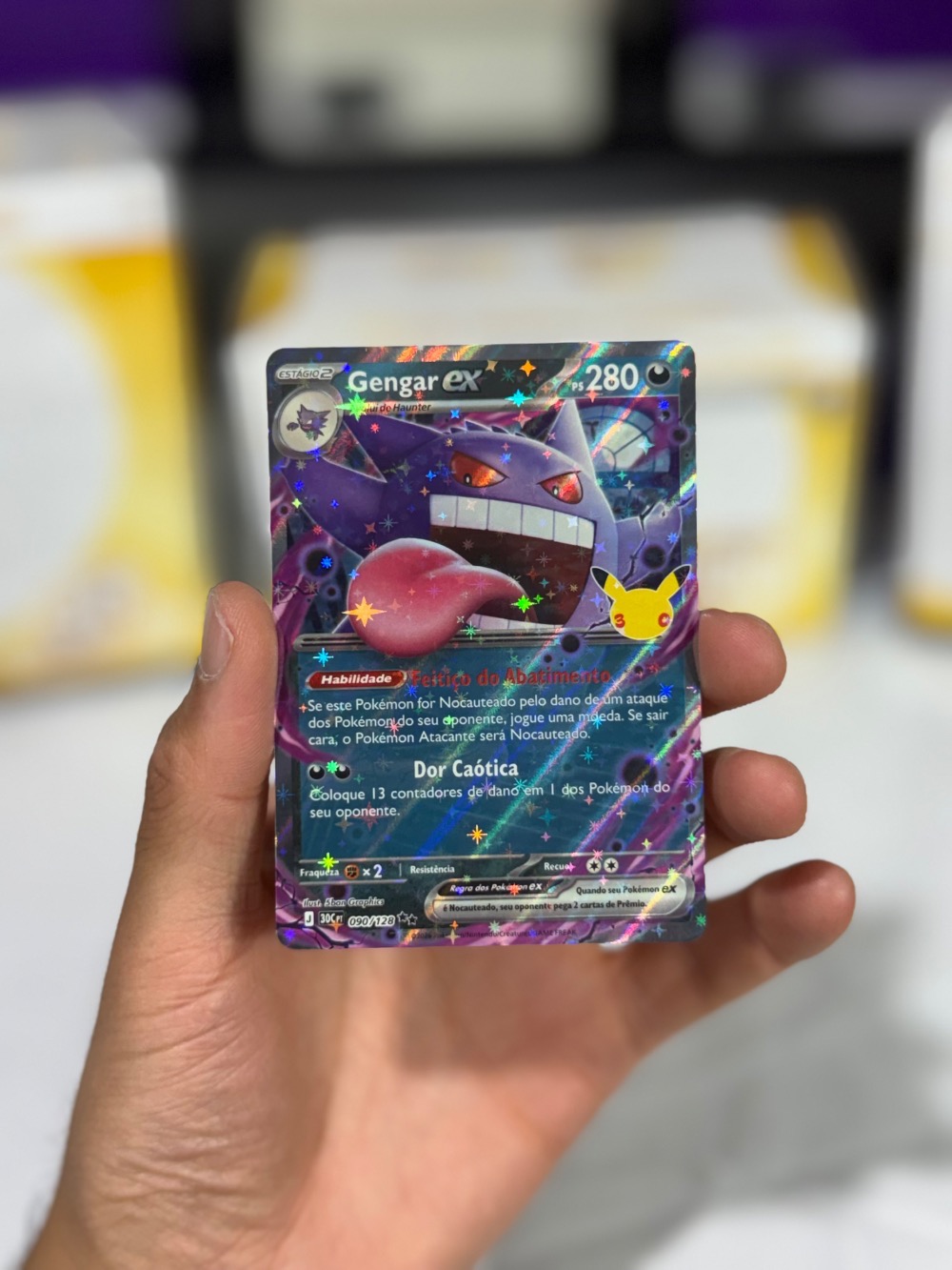 Gengar ex (90/128) Celebração de 30 Anos Pokémon TCG