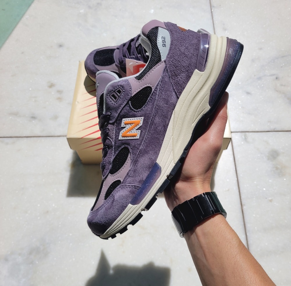 Teddy Santis x New Balance Made in USA 992 Dark Ice Wine Black Sizzle — 40, Novo