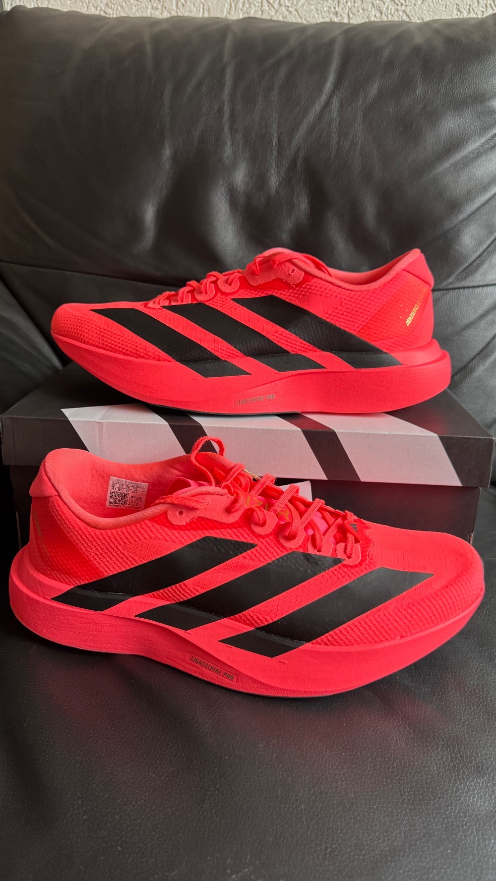 adidas Adizero EVO SL Solar Turbo Core Black Carbon