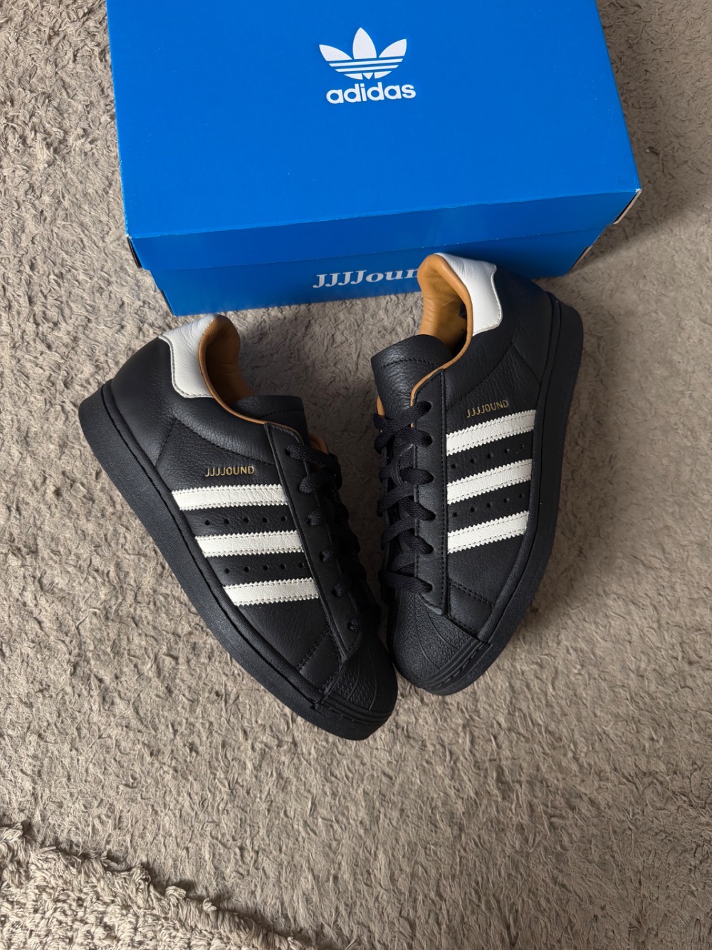 JJJJound x adidas Superstar Made In Germany Core Black Off White — 36, Usado