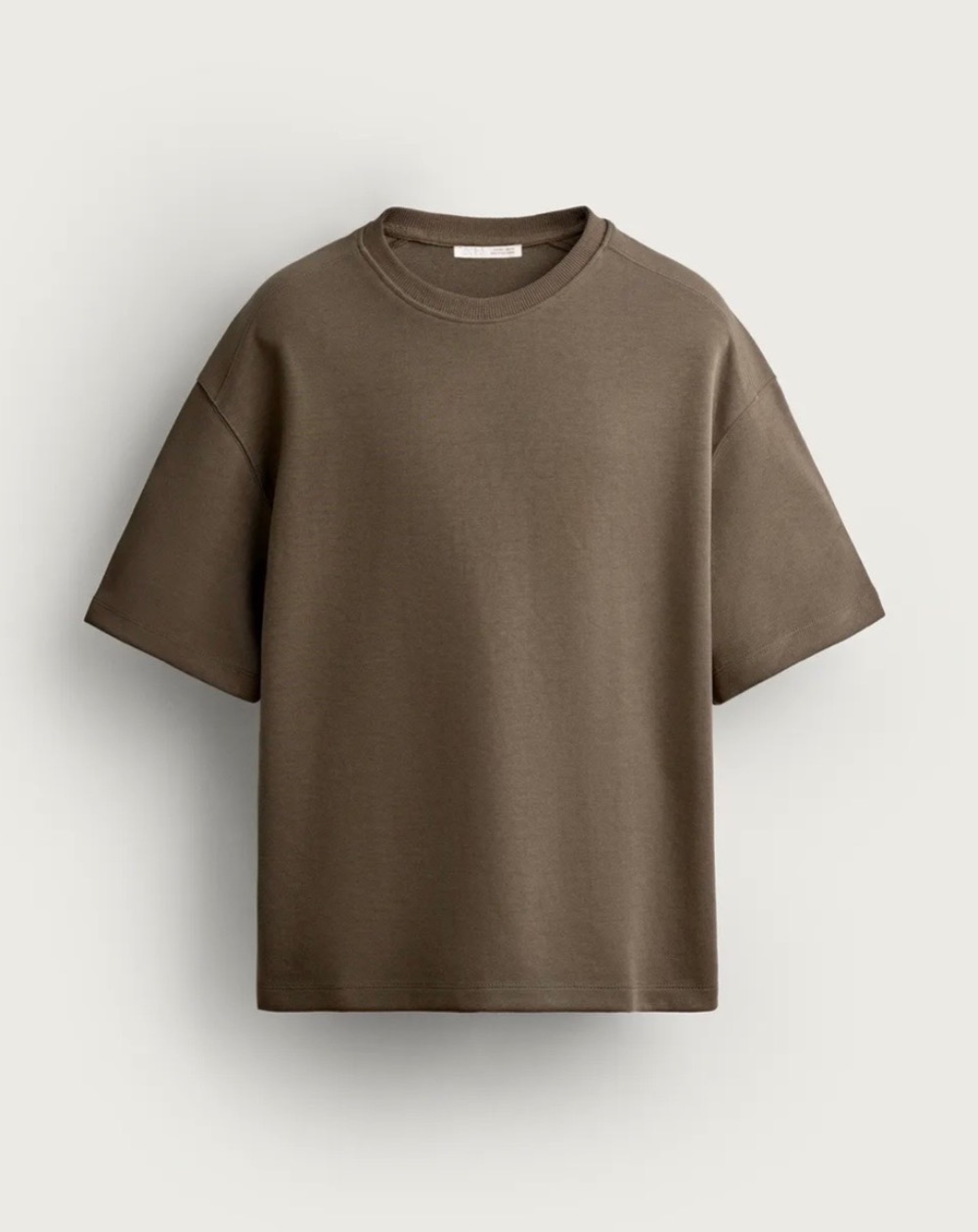 CAMISETA ZARA MOLETOM RELAXED FIT INTERLOCK