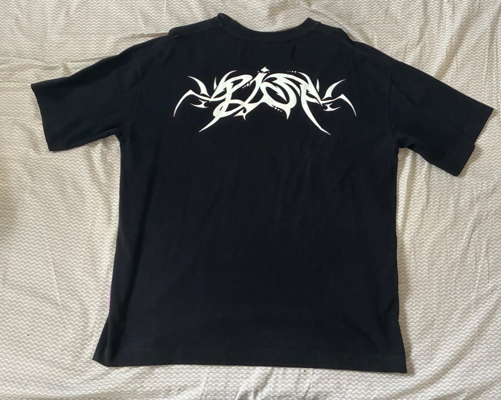 Camiseta Piet preta oversized