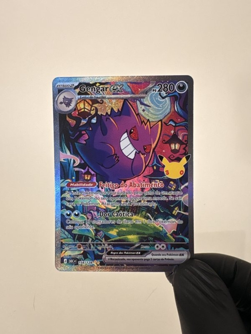 Gengar ex (154/128) Celebração de 30 Anos Pokémon TCG