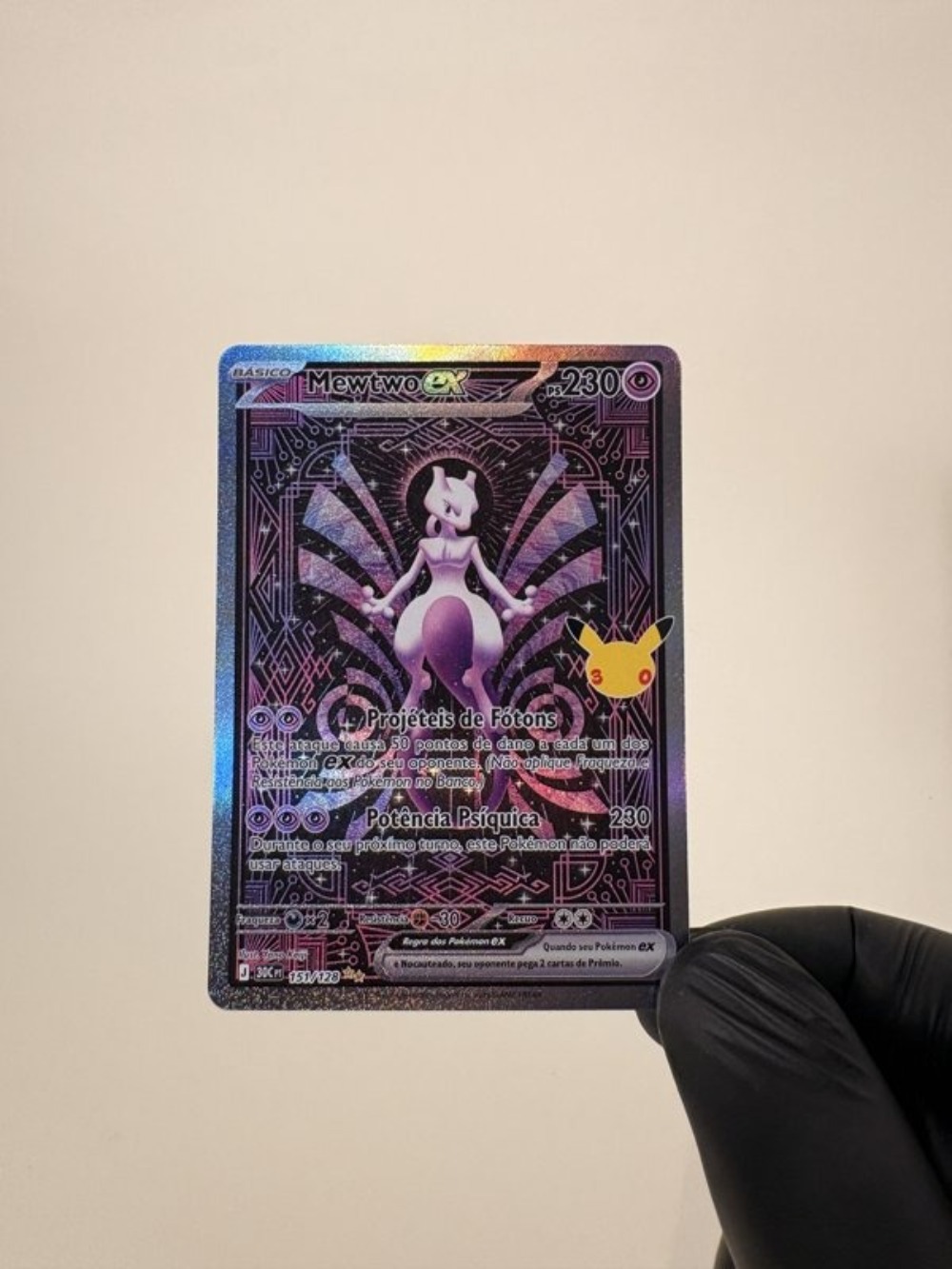 Mewtwo ex (151/128) Celebração de 30 Anos Pokémon TCG
