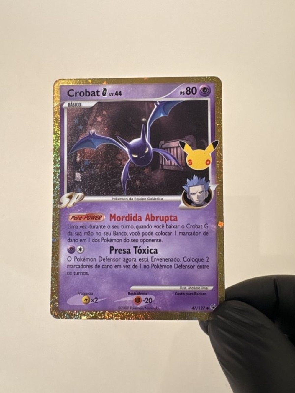 Crobat G (47/127) Celebração de 30 Anos Pokémon TCG