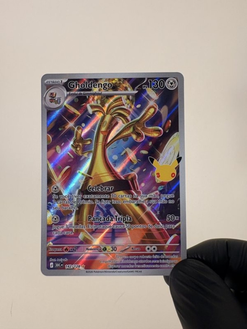 Gholdengo (142/128) Celebração de 30 Anos Pokémon TCG