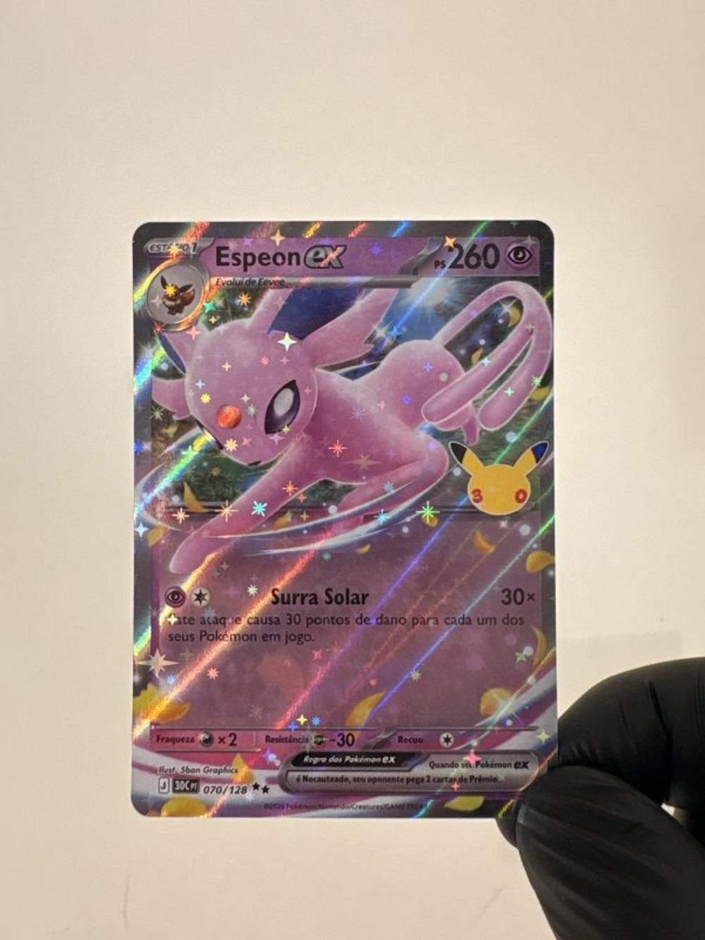 Espeon ex (70/128) Celebração de 30 Anos Pokémon TCG