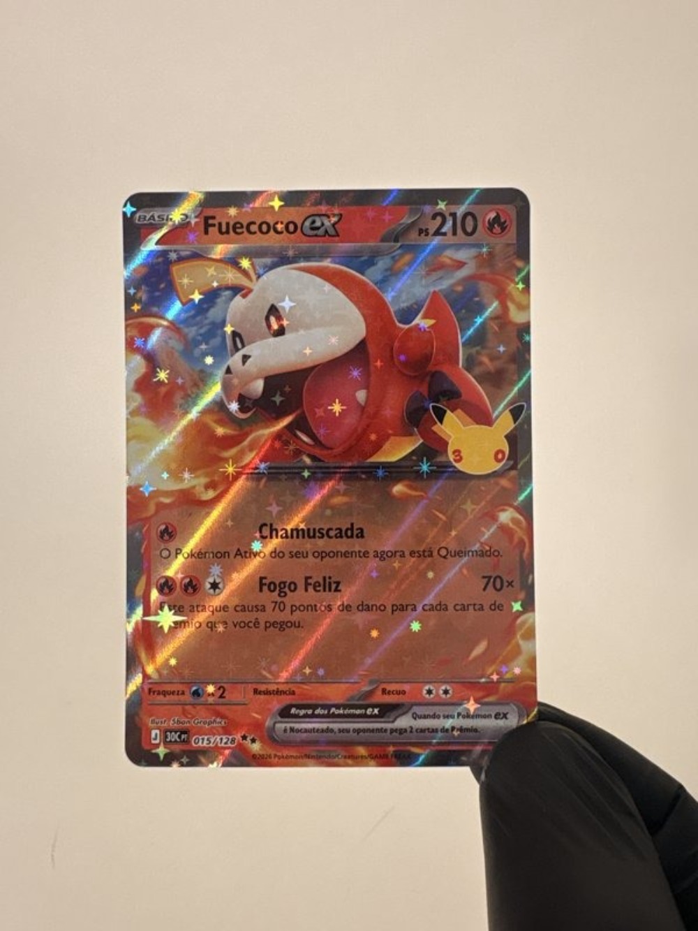 Fuecoco ex (15/128) Celebração de 30 Anos Pokémon TCG