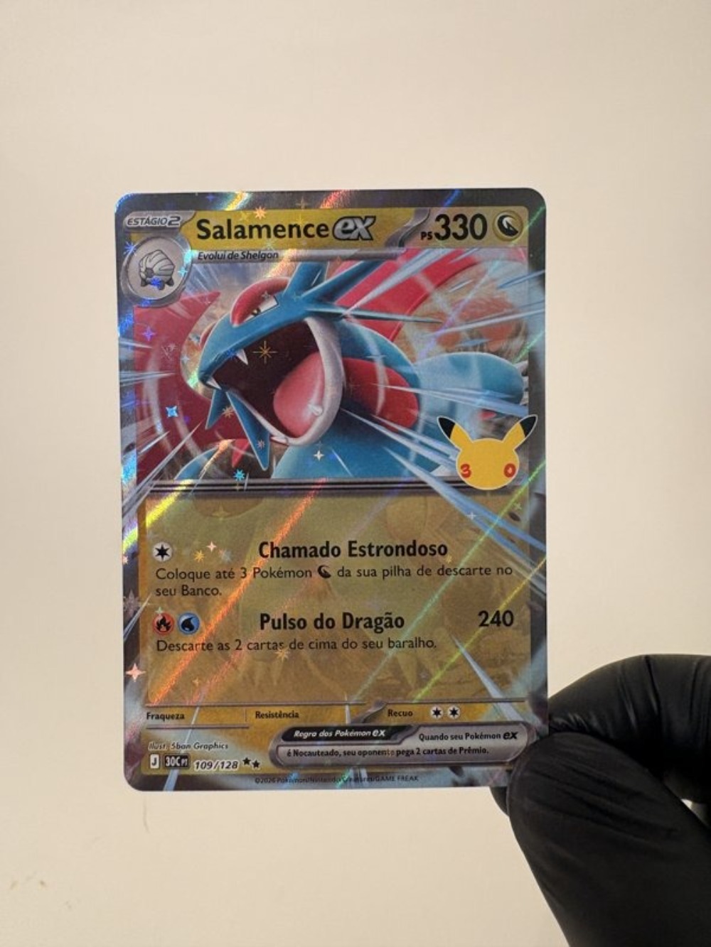 Salamence ex (109/128) Celebração de 30 Anos Pokémon TCG