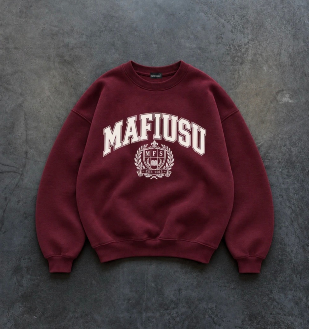 Moletom MAFIUSU Careca Harvard Bordeaux