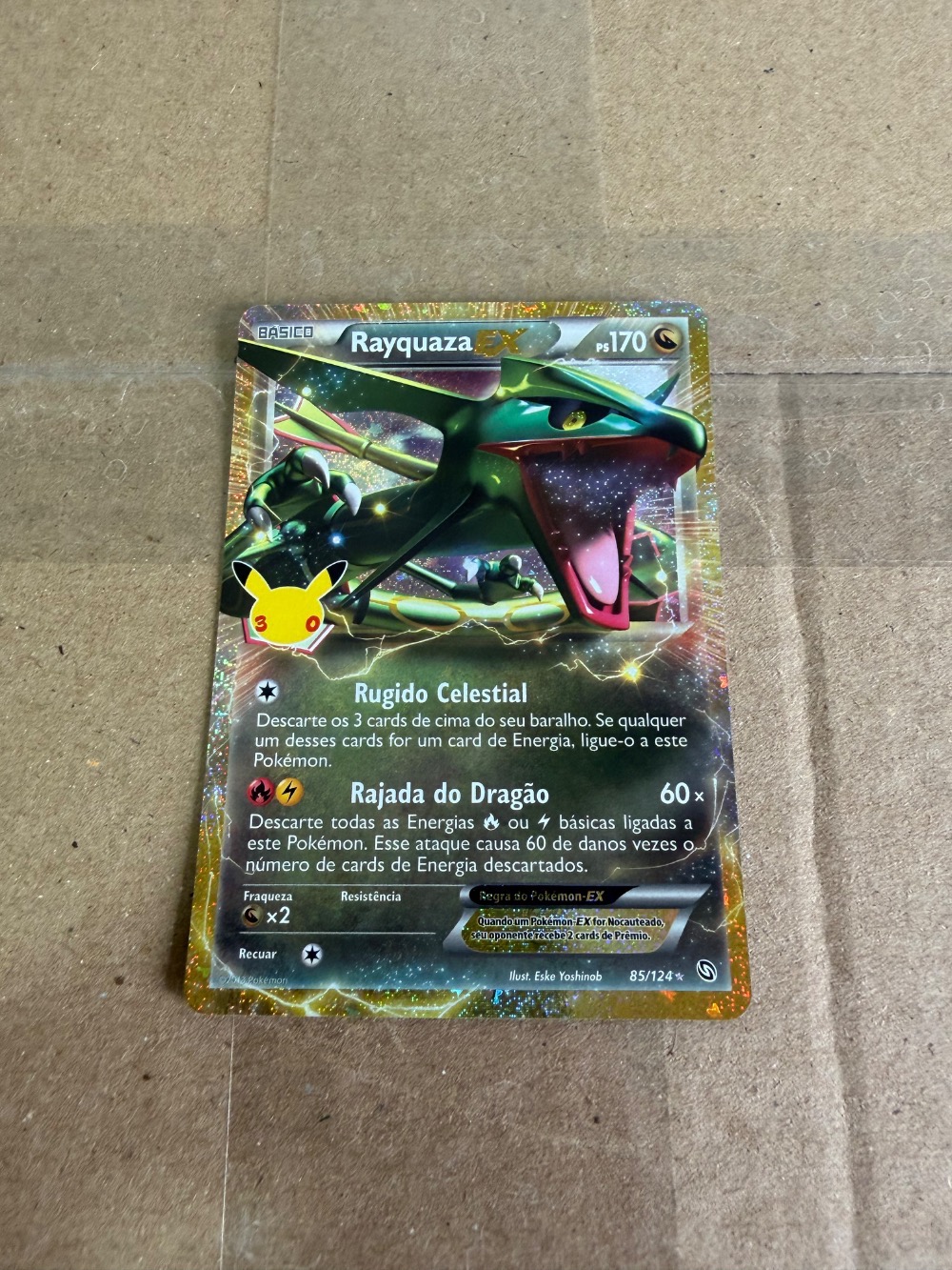 Rayquaza-EX (85/124) Celebração de 30 Anos Pokémon TCG