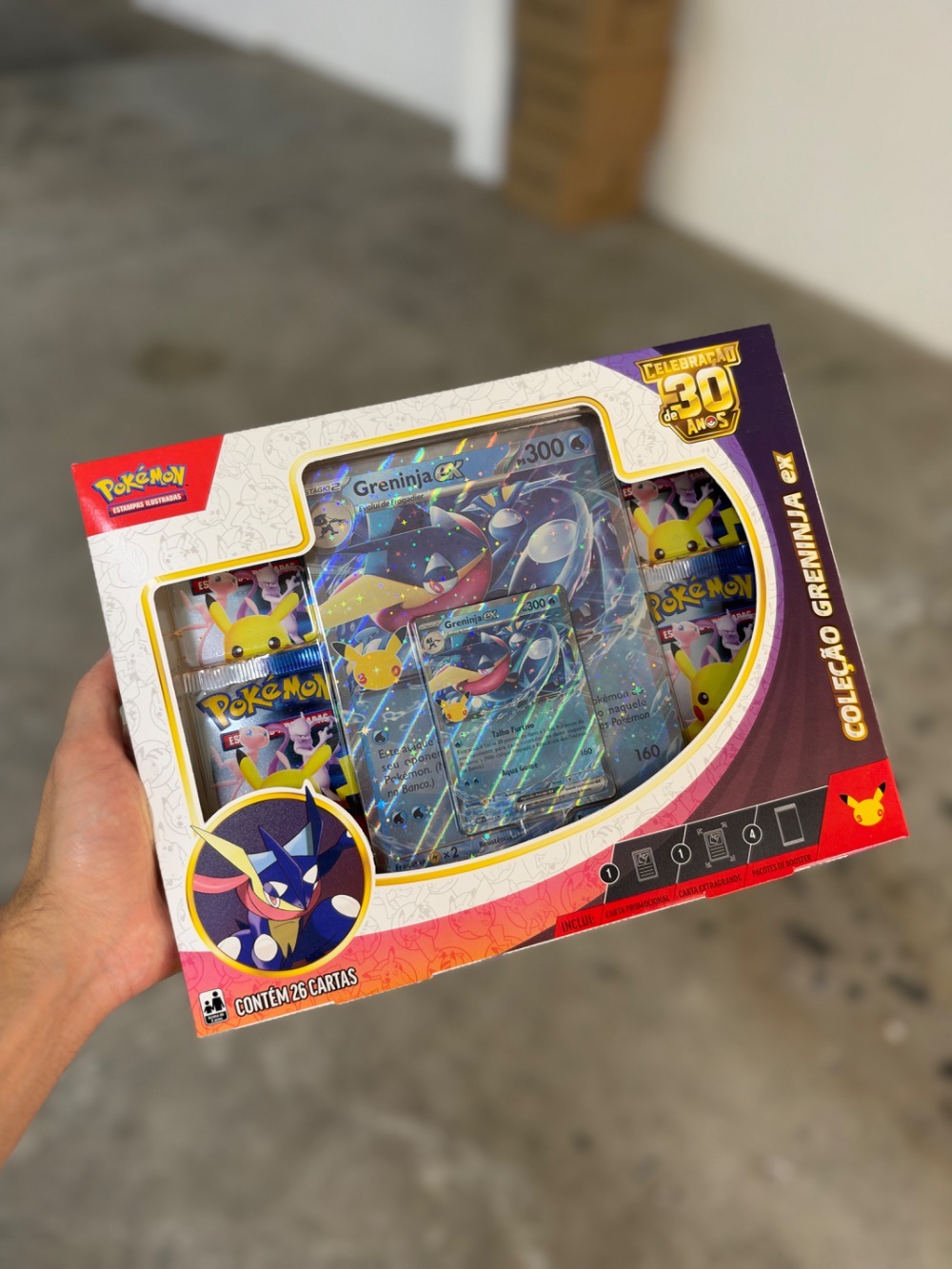 Box Coleção Celebração de 30 Anos (Greninja ex) Pokémon TCG PT-BR