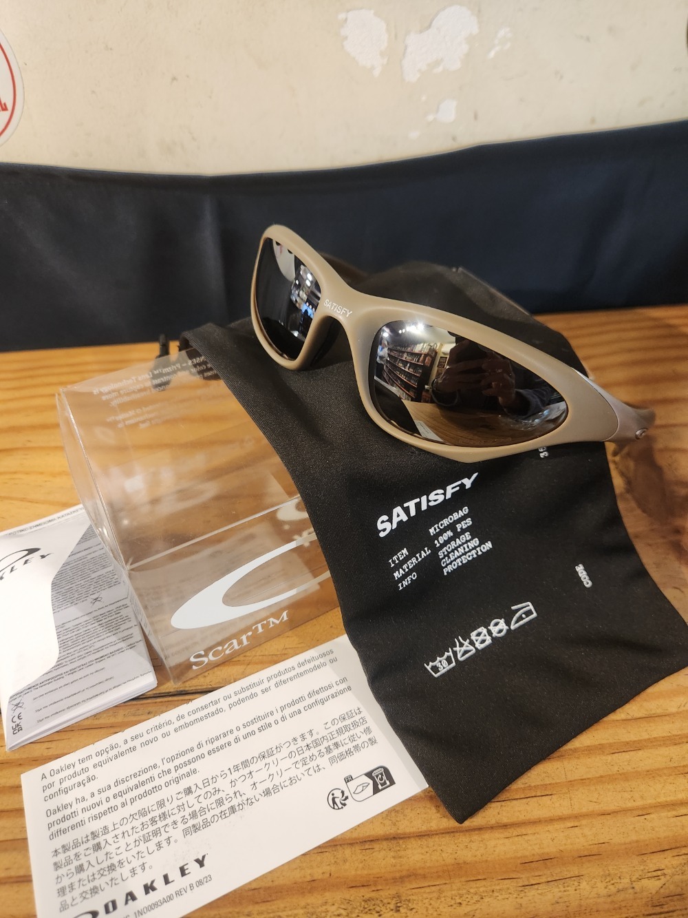 Satisfy x Oakley Scar Falcon Prizm Tungsten